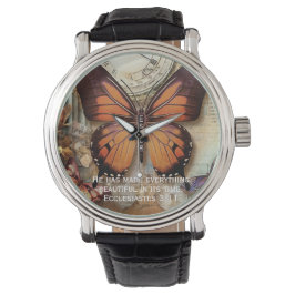 Butterfly Watch Ecclesiastes 3:11  腕時計