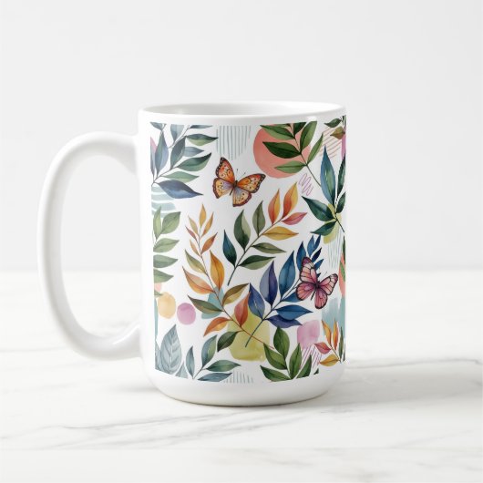 Butterfly Whispers コーヒーマグカップ (左)