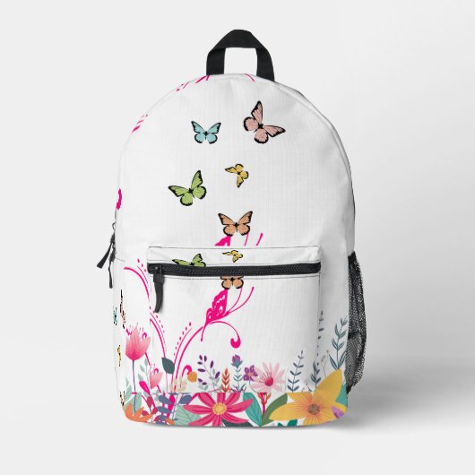 Butterfly Whispers – Nature’s Magic Backpack プリントバックパック (正面)