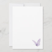 Butterfly Wildflower Bridal Shower 招待状 (裏面)