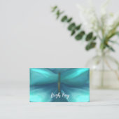 Butterfly, Wings, Blue, Abstract,Business Card 名刺 (スタンド正面)