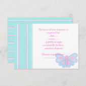 BUTTERFLY WISHES RSVP 招待状 (正面/裏面)