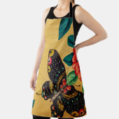 Butterfly with a bush kitchen apron エプロン (インサイチュ)
