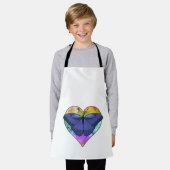 Butterfly with Heart エプロン (着用した状態)