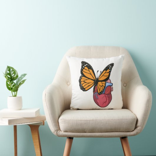 Butterfly with Heart クッション (椅子)