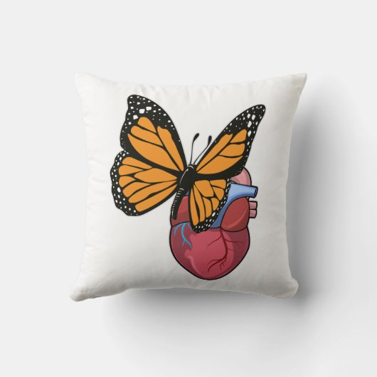 Butterfly with Heart クッション (裏面)