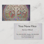 Butterlyの金ゴールドの木 名刺 (正面/裏面)