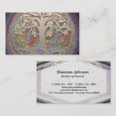 Butterlyの金ゴールドの木 名刺 (正面/裏面)