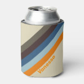 Butternutフェードストライプ卓球ラケット（名前あり） 缶クーラー (缶正面)