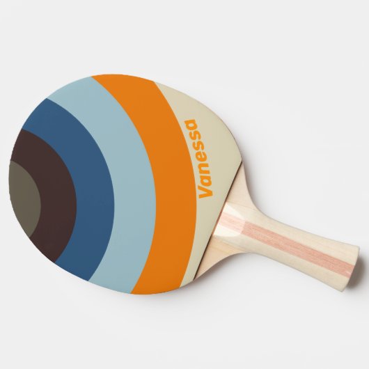 Butternut Fade Circle Stripe with Name 卓球ラケット (横)