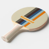 Butternut Fade Pin Striped with Name 卓球ラケット (正面アングル)