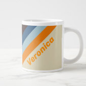 Butternut Fade Stripes with Name Ping Pong Paddle ジャンボコーヒーマグカップ (右)