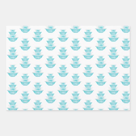 Butterprint Pyrexラッピング紙 ラッピングペーパーシート (正面)