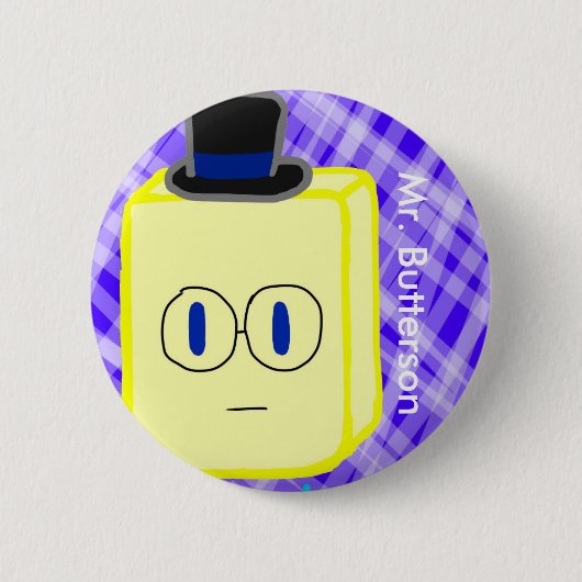 Butterson Button氏 缶バッジ (正面)