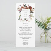 Butterum & Plumの結婚メニューカード メニュー (スタンド正面)