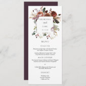 Butterum & Plumの結婚メニューカード メニュー (正面/裏面)