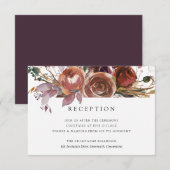 Butterum & Plum 結婚式の招待状カード エンクロージャーカード (正面/裏面)