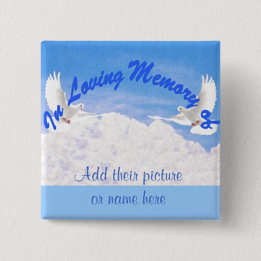 .._Buttonの愛情のあるメモリ内 缶バッジ (正面)