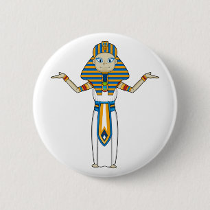 Buttonエジプトのファラオ王 缶バッジ