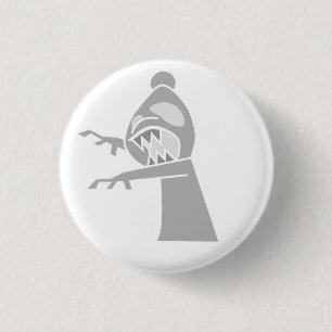 Button白人のゾンビの司教 缶バッジ