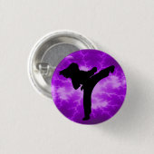 Button紫色の稲妻の女性 缶バッジ (正面&裏面)