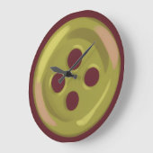 Button  ラージ壁時計 (傾斜)