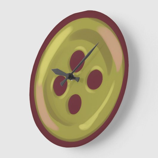 Button ラージ壁時計 (傾斜)