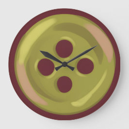 Button ラージ壁時計