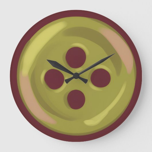 Button  ラージ壁時計 (正面)