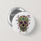 Button 2 1/4 Inch - Sweet Rebel 缶バッジ (正面&裏面)