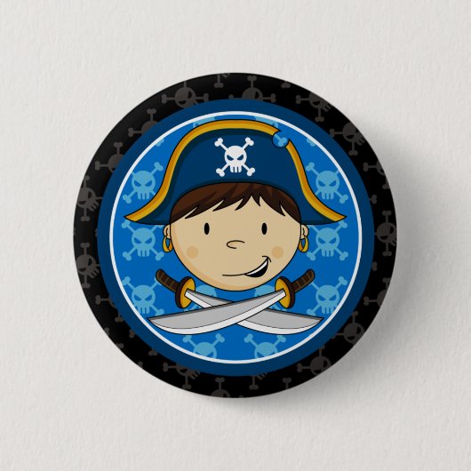 Button Badge海賊大尉 缶バッジ (正面)