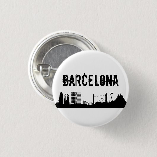 Button Barcelona / Chapa Barcelona 缶バッジ (正面&裏面)