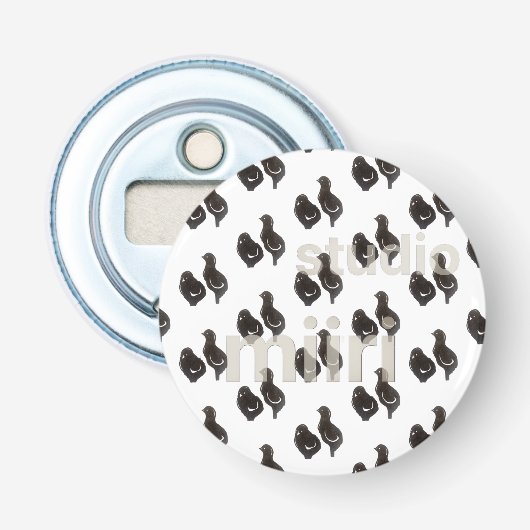 Button Bottle Opener 栓抜き (正面)