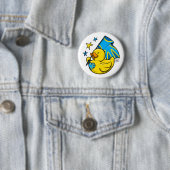 Button Duck with Deafflag Design 缶バッジ (インサイチュ)