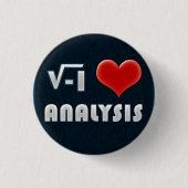 Button I LOVE ANALYSIS 缶バッジ (正面)