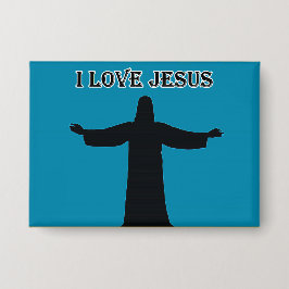 Button  i love jesus 缶バッジ
