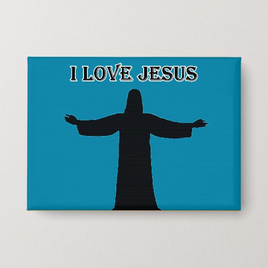 Button  i love jesus 缶バッジ (正面)