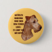 Button "Irish Terrier" 缶バッジ (正面)