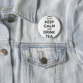 Button Keep Calm and Drink Tea 缶バッジ (インサイチュ)