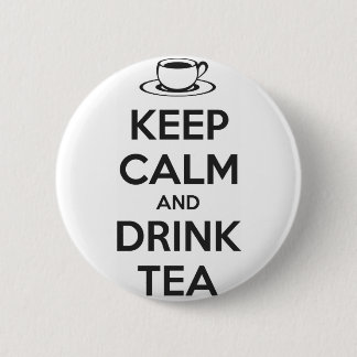 Button Keep Calm and Drink Tea 缶バッジ