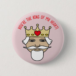 Button king of my heart 缶バッジ