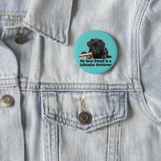 Button "Labrador retriever " 缶バッジ (インサイチュ)