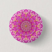 Button Mandala 12 "Magenta" 缶バッジ (正面)