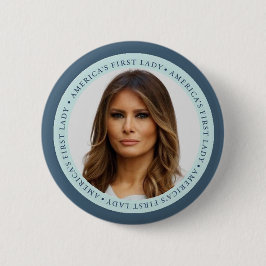 Button Melaniaの切札の最初女性 缶バッジ