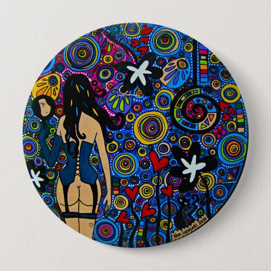 Button Mirror 缶バッジ (正面)