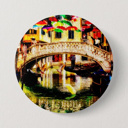 button of Venice bridge 缶バッジ (正面)