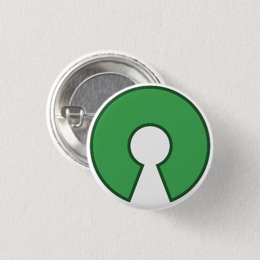 Button Open Source 缶バッジ (正面&裏面)