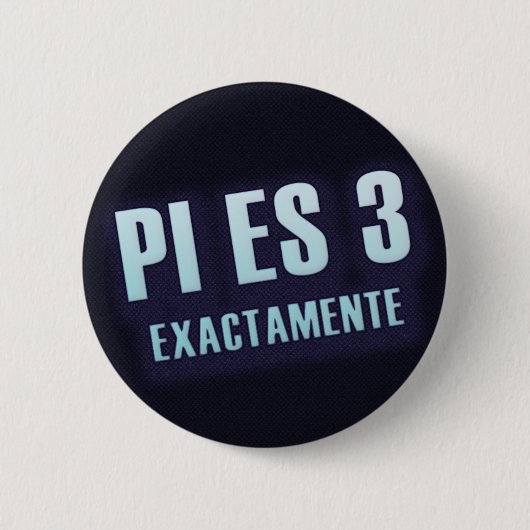 Button Pi es 3 exactamente 缶バッジ (正面)