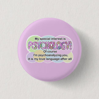 Button, Psychology Love Language (ADHD, Autistic) 缶バッジ