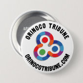 Button rounded logo black 缶バッジ (正面&裏面)